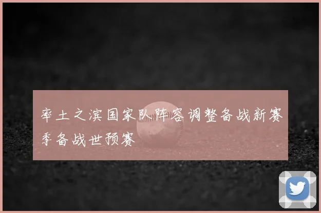 率土之滨国家队阵容调整备战新赛季备战世预赛